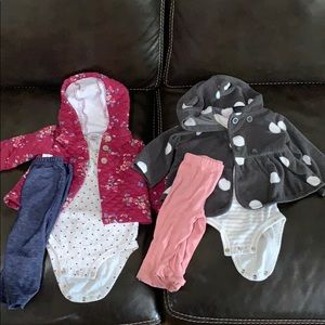 2 Carter’s Girls sets, 6 months